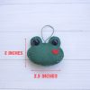 Wool Felt Frog Ornament or Keychain - Image 3